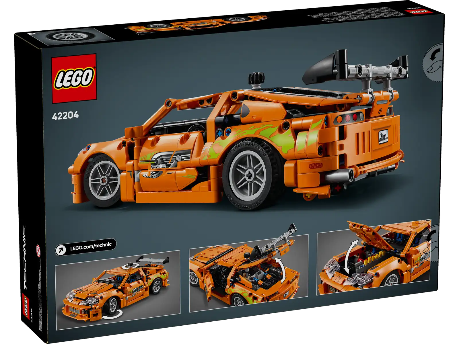 Lego Technic Fast and Furious Toyota Supra MK4 42204