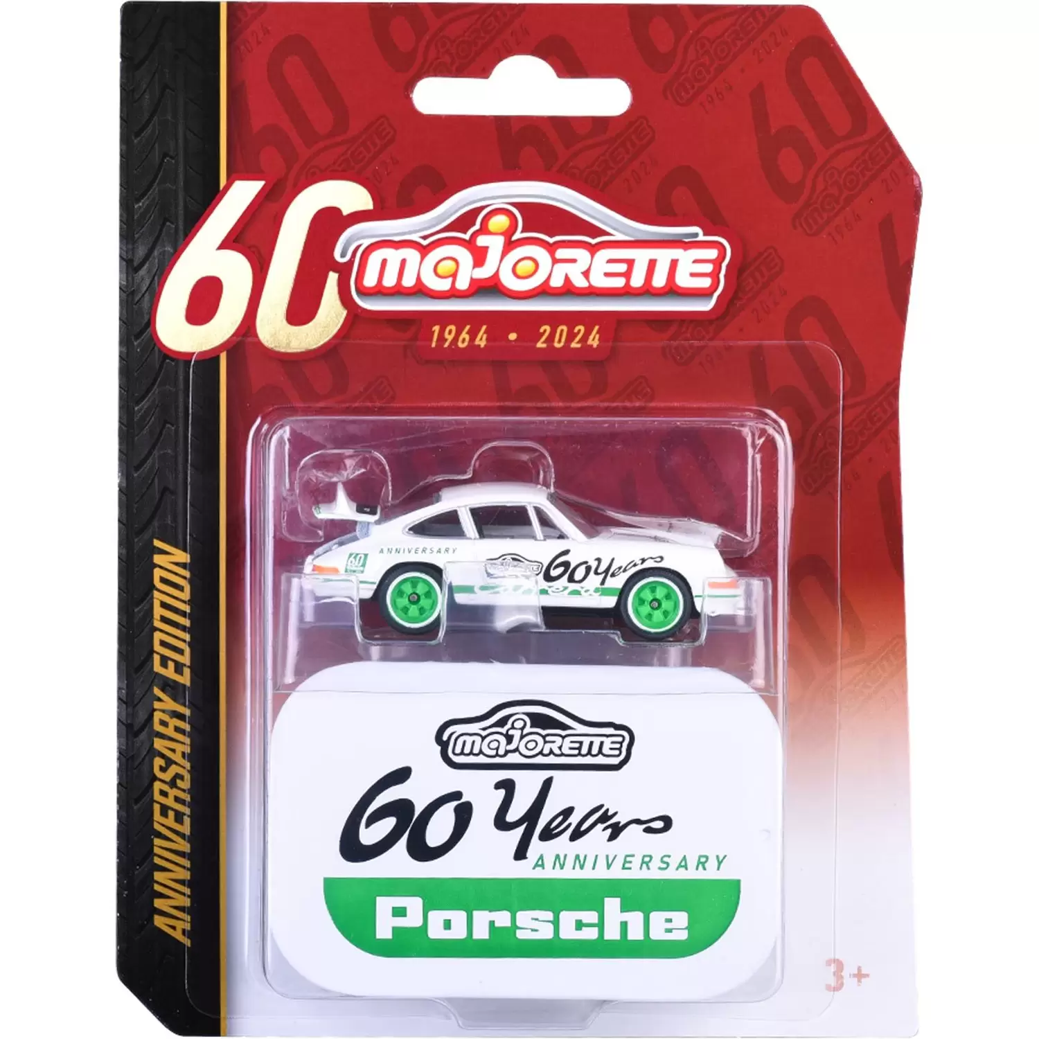 Majorette 1/64 60 Years Anniversary Edition Porsche 911 Carrera 212054102 - Thumbnail
