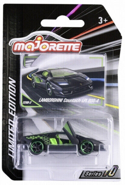 Majorette 1/64 Lamborghini Countach LPI 800-4 (Green/Black) 212054034 - Thumbnail