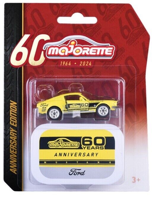 Majorette 1/64 60 Years Anniversary Edition Ford Mustang 212054102 - Thumbnail