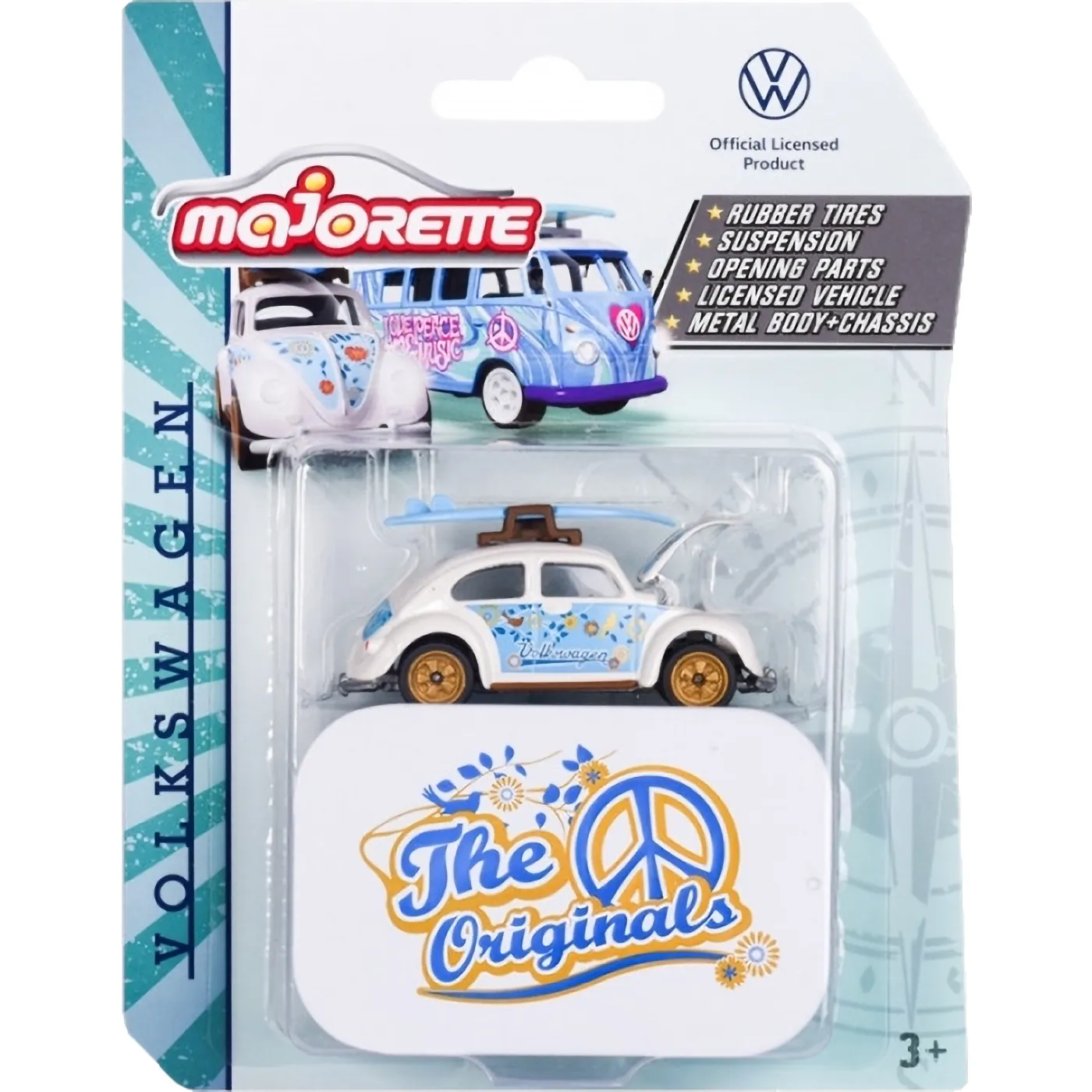 Majorette 1:64 Volkswagen The Originals -Volkswagen Beetle - Thumbnail