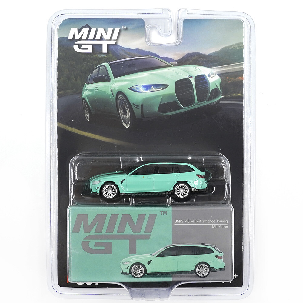 Mini GT - Mini GT 1/64 BMW M3 M Performance Touring Mint Green - Blister Paket MGT00897-BL