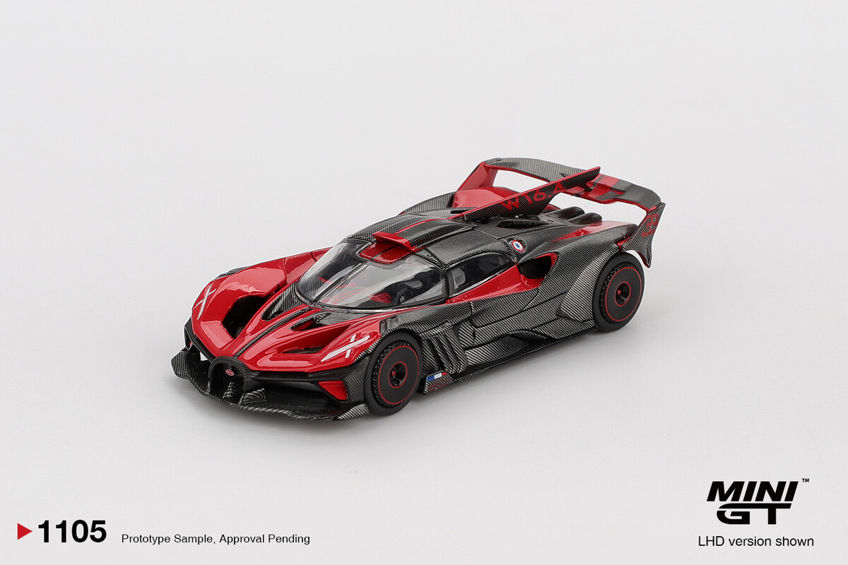 Mini GT - Mini GT 1/64 Bugatti Bolide Red MGT01105