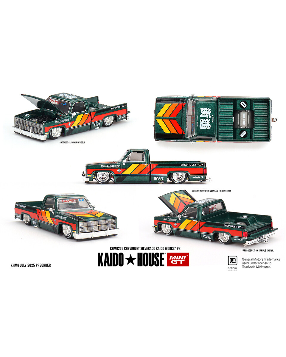 Mini GT - Mini GT 1/64 Chevrolet Silverado KAIDO WORKS V3 KHMG226