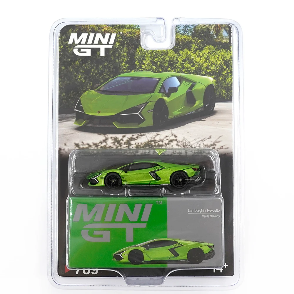 Mini GT - Mini GT 1/64 Lamborghini Revuelto Verde Selvans - Blister Paket MGT00789-BL
