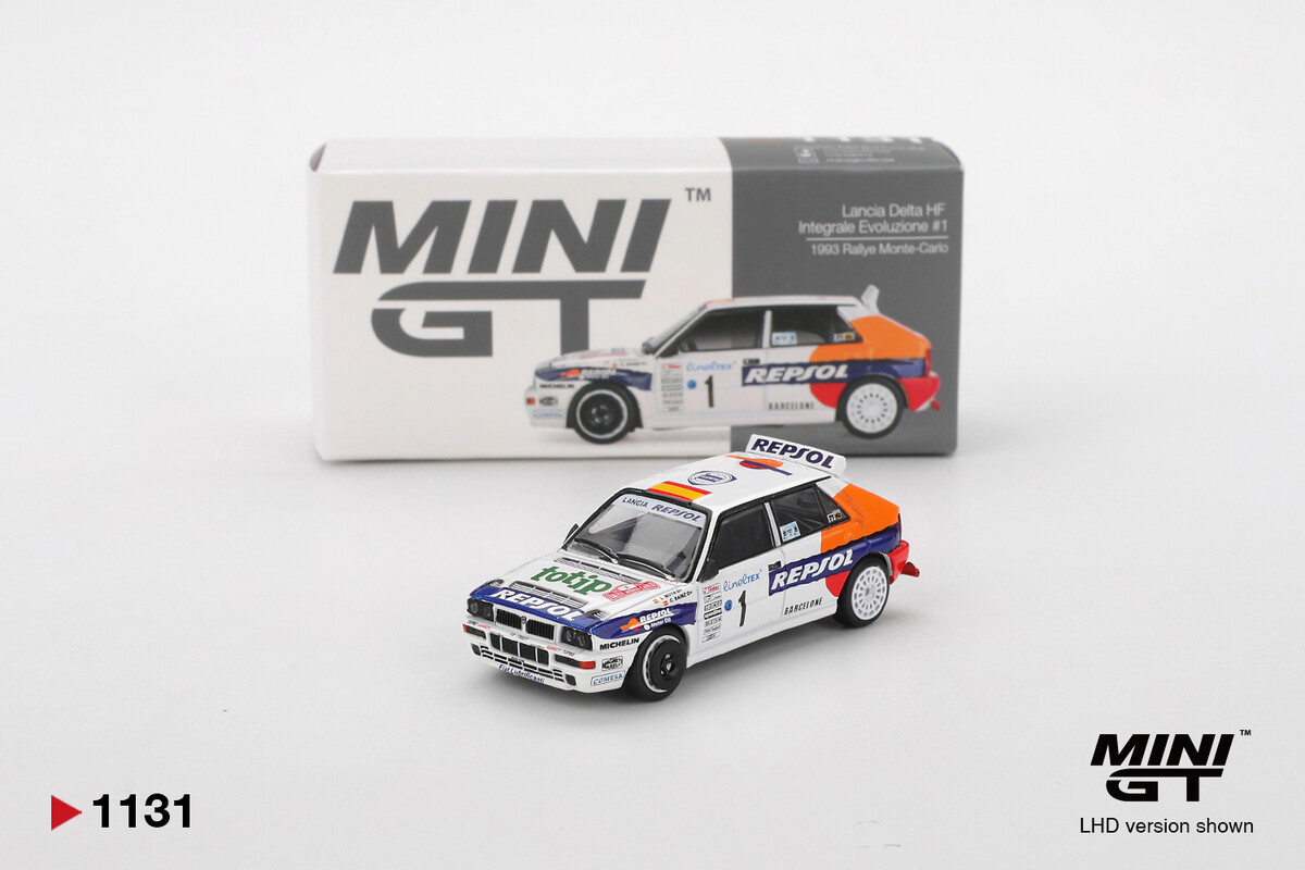 Mini GT - Mini GT 1/64 Lancia Delta HF Integrale Evoluzione #1 1993 Rallye Monte-Carlo MGT01131