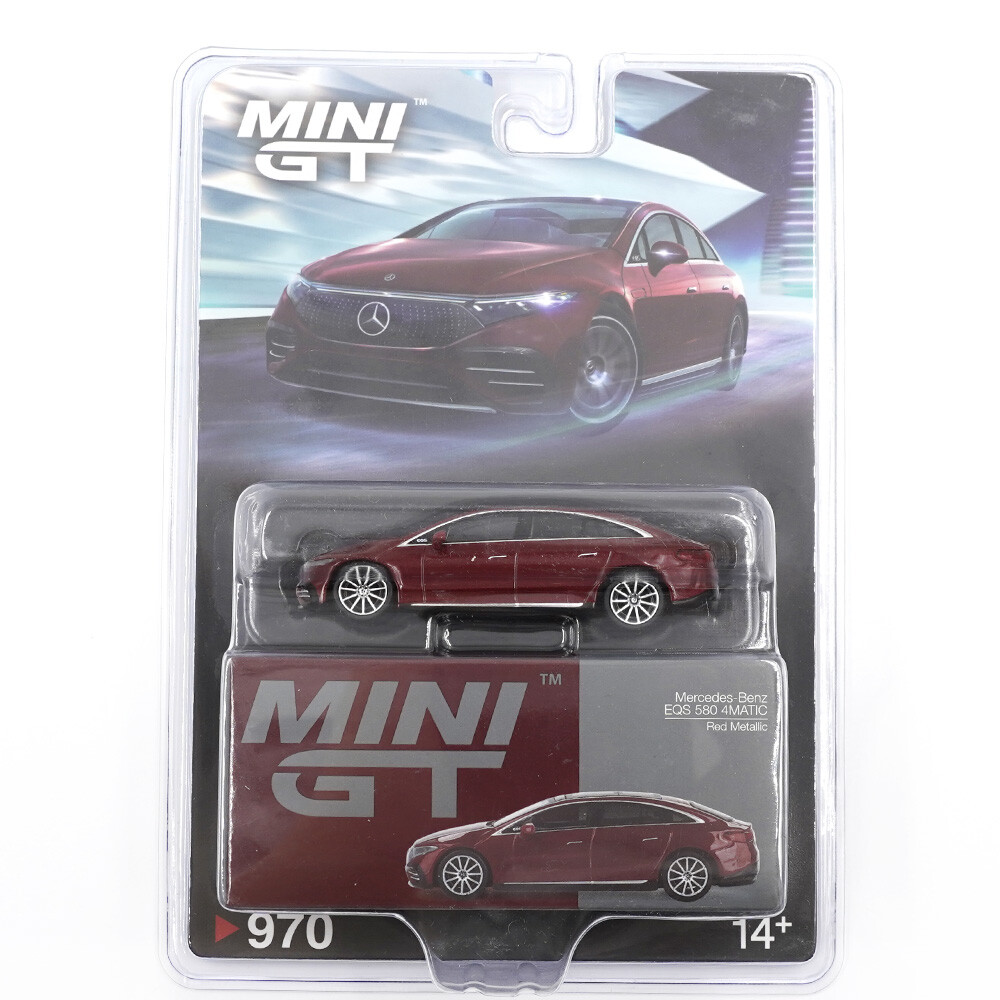 Mini GT - Mini GT 1/64 Mercedes-Benz EQS 580 4MATIC Red Metallic - Blister Paket MGT00970-BL