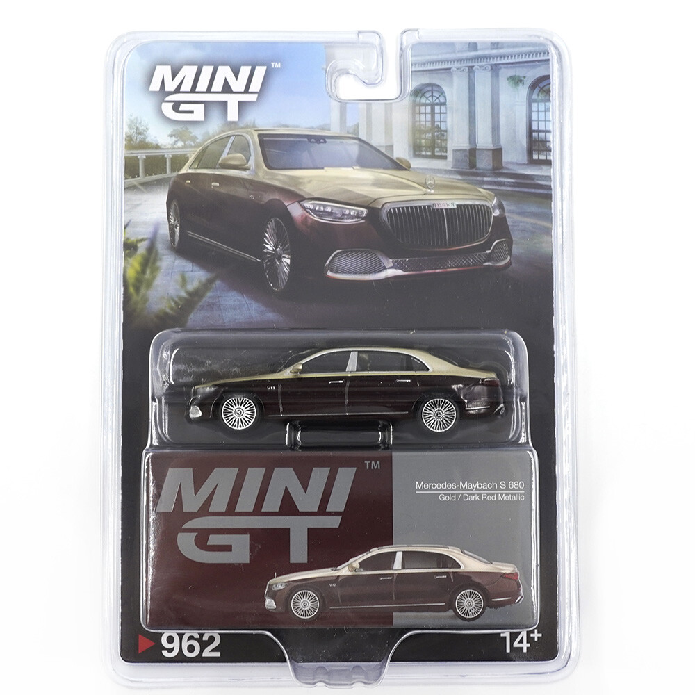 Mini GT - Mini GT 1/64 Mercedes-Maybach S680 Gold - Blister Paket MGT00962-BL