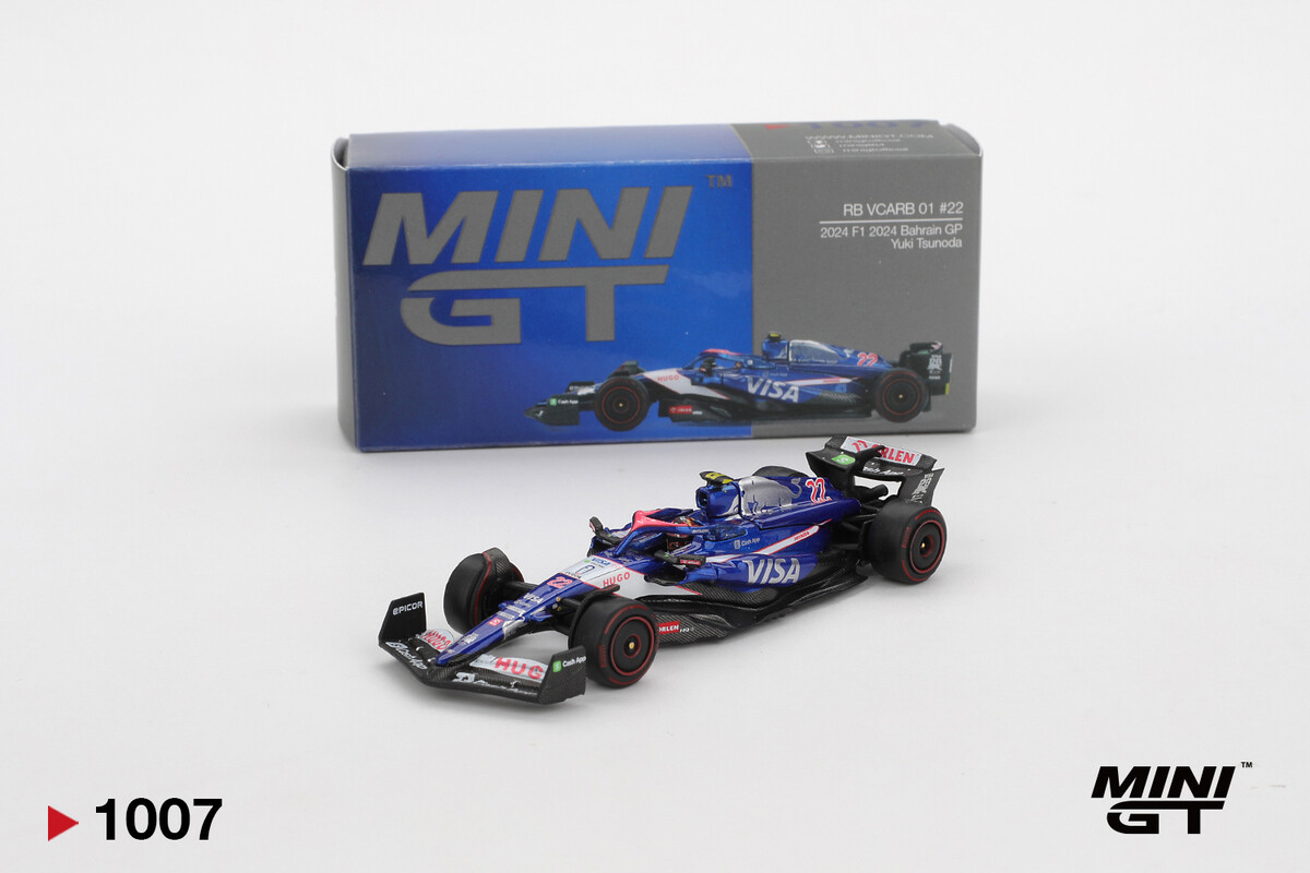 Mini GT - Mini GT 1/64 RB VCARB 01 #22 Yuki Tsunoda 2024 F1 2024 Bahrain GP MGT01007