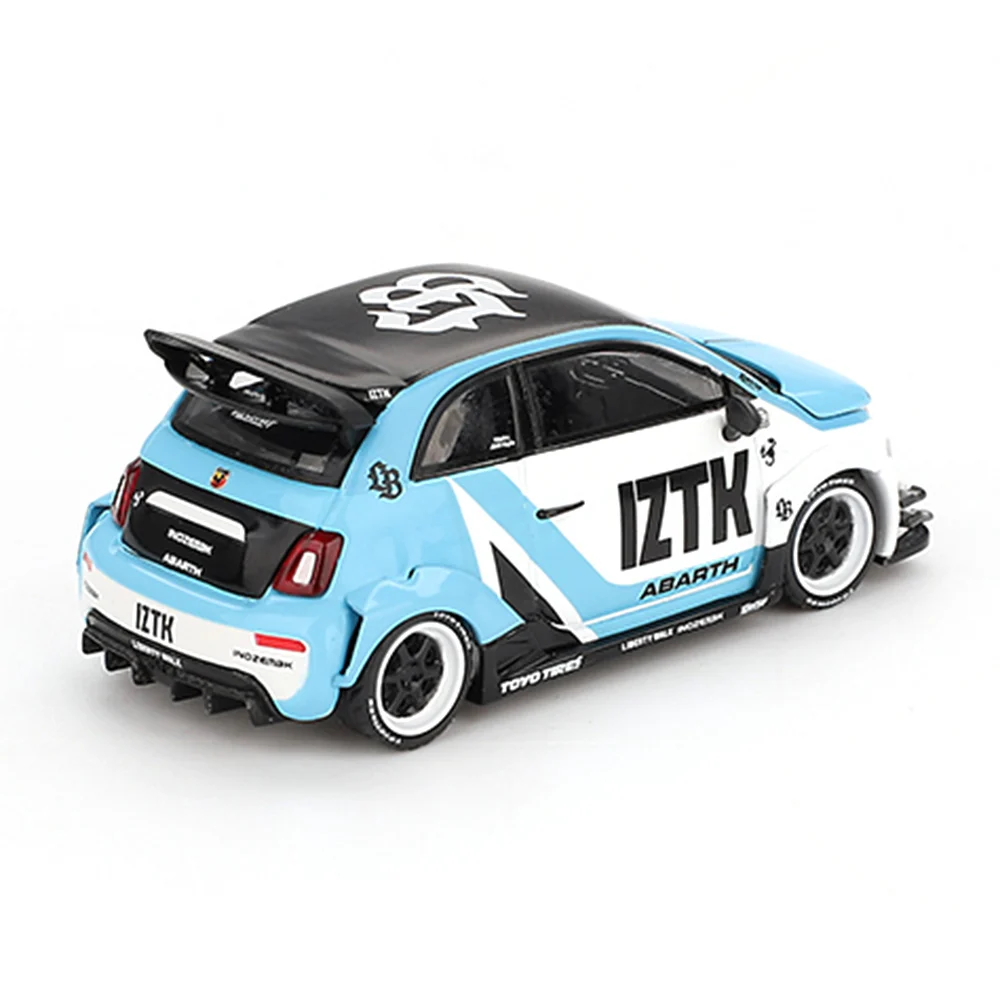 Mini GT 1/64 Abarth 595 LB-WORKS x Abas Works IZTK LHD MGT01051-BL - Thumbnail