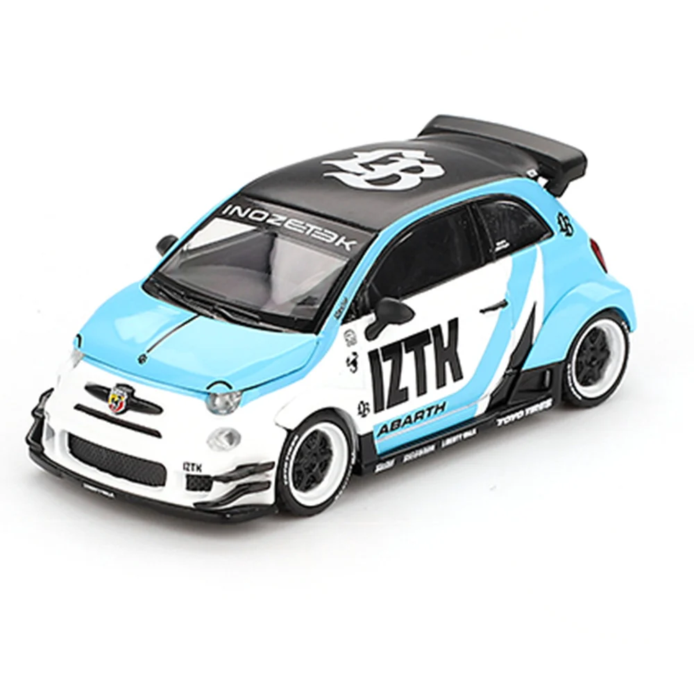 Mini GT 1/64 Abarth 595 LB-WORKS x Abas Works IZTK LHD MGT01051-BL - Thumbnail