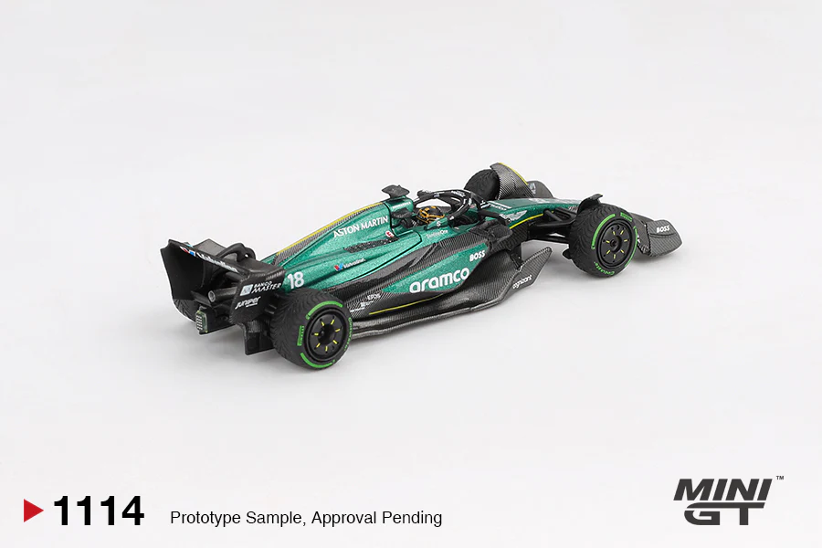 Mini GT 1/64 Aston Martin AMR24 #18 Lance Stroll 2024 F1 2024 Canadian GP MGT01114