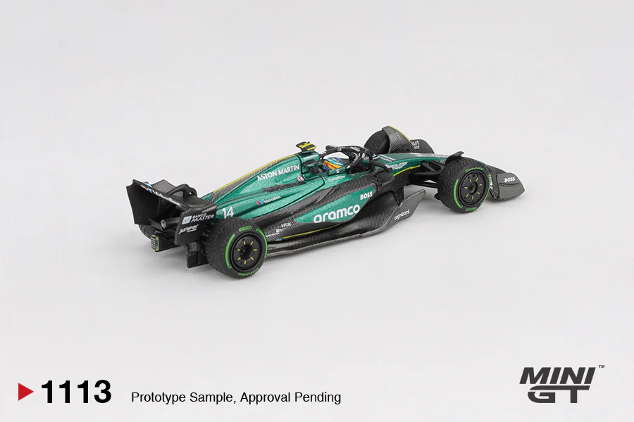 Mini GT 1/64 Aston Martin AMR24 Fernando Alonso 2024 F1 2024 Canadian GP MGT01113