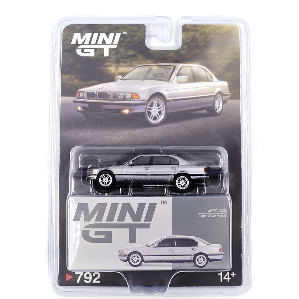 Mini GT 1/64 BMW 750IL Aspen Silver Metallic - Blister Paket MGT00792-BL