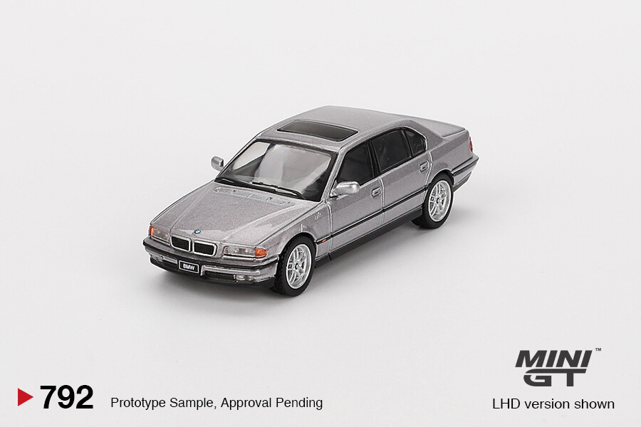 Mini GT 1/64 BMW 750IL Aspen Silver Metallic MGT00792 - Thumbnail
