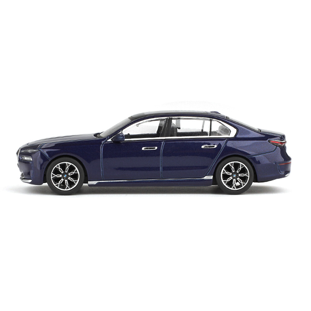 Mini GT 1/64 BMW i7 xDrive60 Tanzanite Blue Metallic - Blister Paket MGT01111-BL - Thumbnail