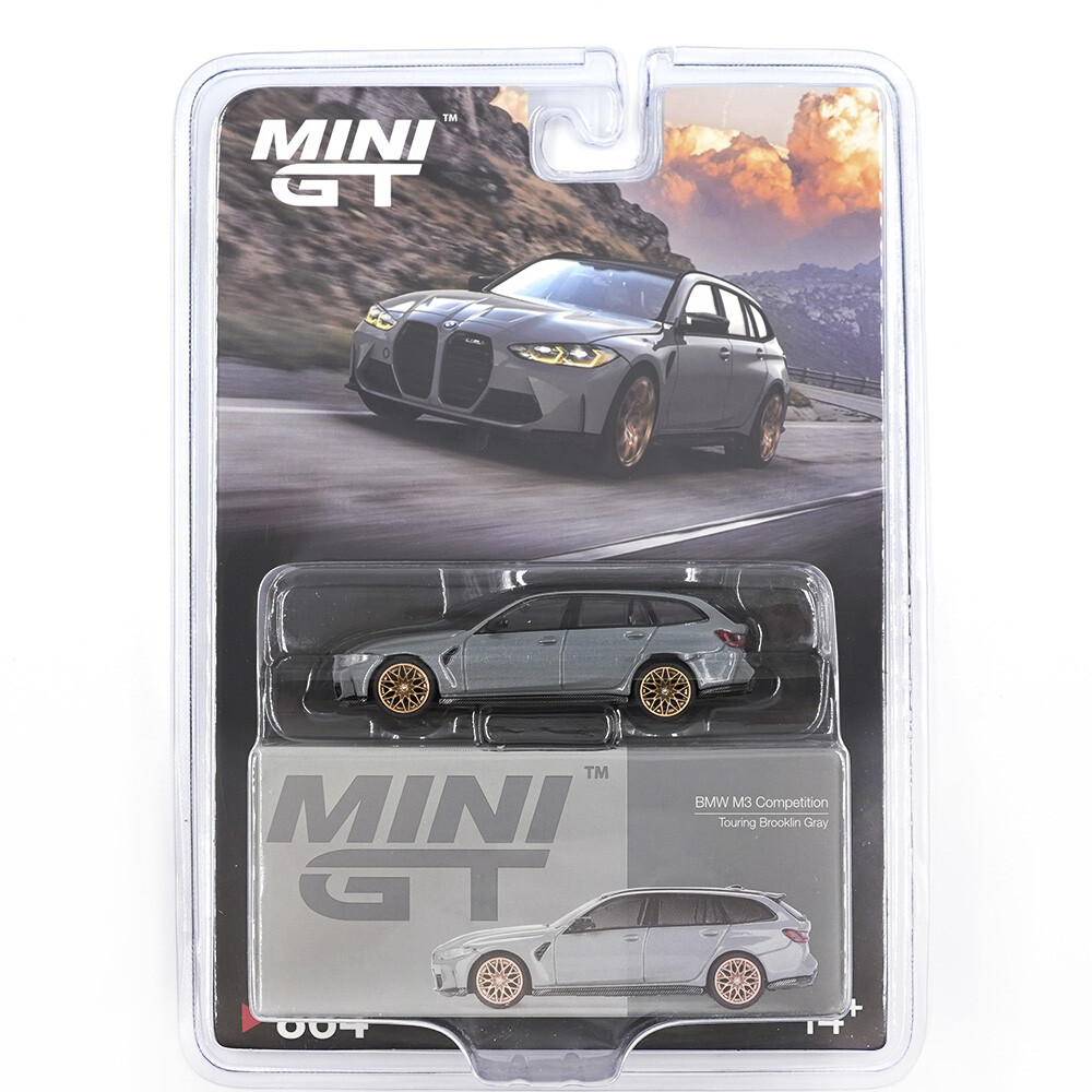 Mini GT 1/64 BMW M3 Competition Touring Brooklyn Grey - Blister Paket MGT00864-BL - Thumbnail