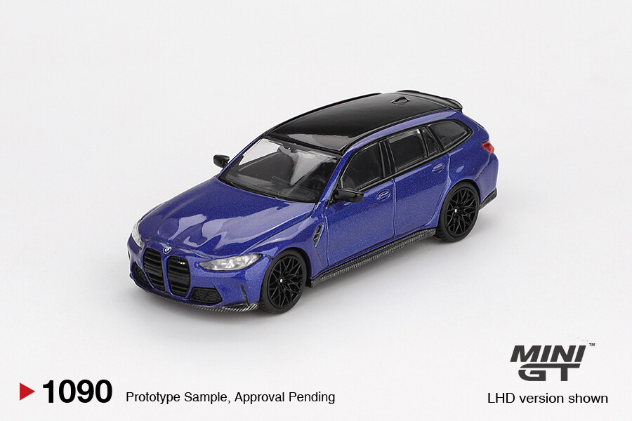 Mini GT 1/64 BMW M3 Competition Touring Portimao Blue Metallic MGT01090 - Thumbnail