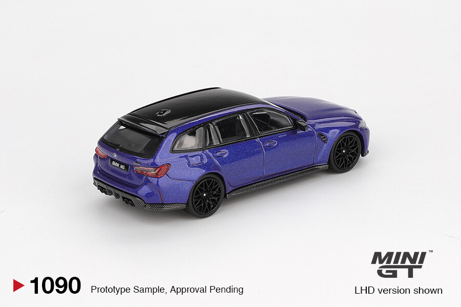 Mini GT 1/64 BMW M3 Competition Touring Portimao Blue Metallic MGT01090 - Thumbnail