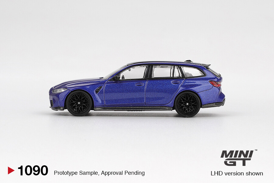 Mini GT 1/64 BMW M3 Competition Touring Portimao Blue Metallic MGT01090 - Thumbnail