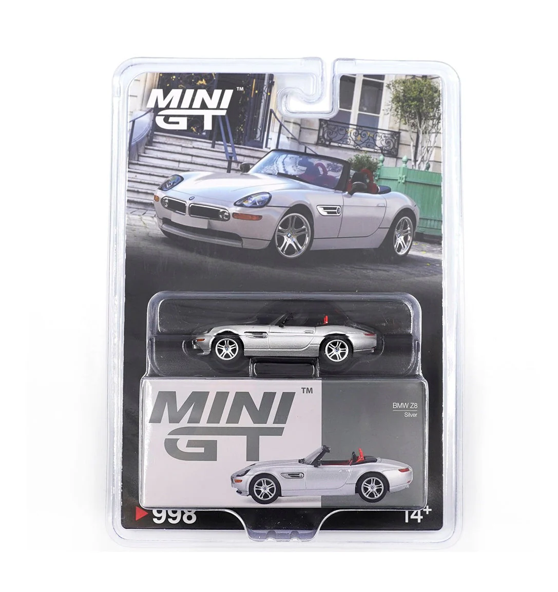 Mini GT 1/64 BMW Z8 Silver - Blister Paket MGT00998-BL - Thumbnail