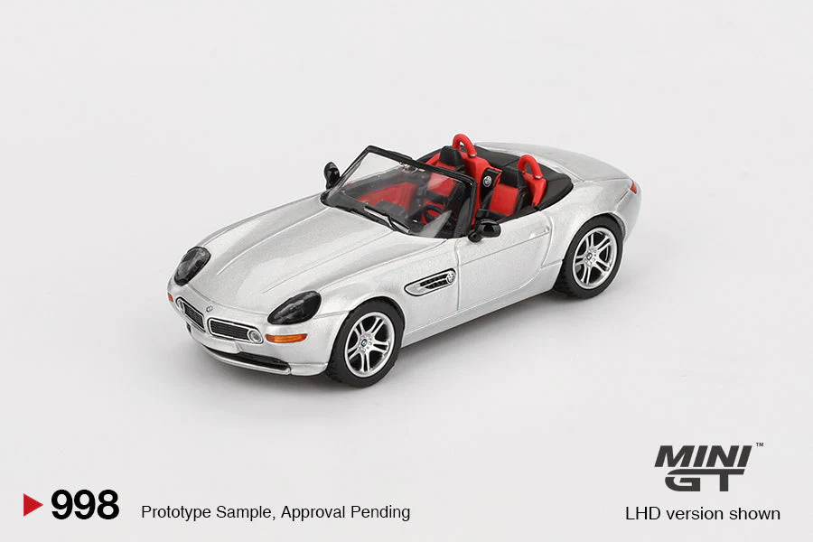 Mini GT 1/64 BMW Z8 Silver - Blister Paket MGT00998-BL - Thumbnail