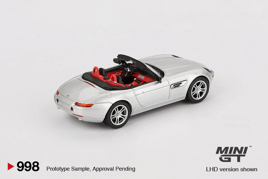 Mini GT 1/64 BMW Z8 Silver - Blister Paket MGT00998-BL - Thumbnail