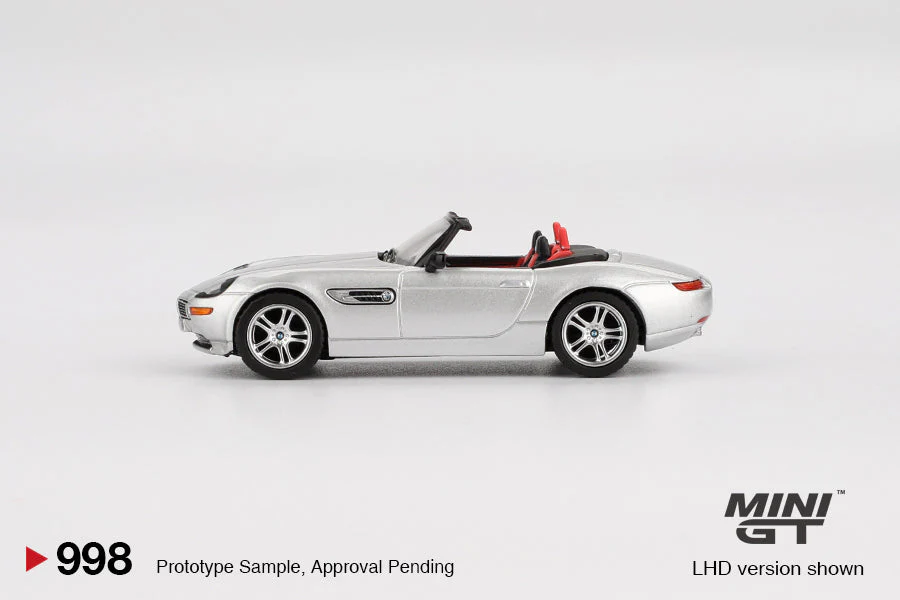 Mini GT 1/64 BMW Z8 Silver - Blister Paket MGT00998-BL - Thumbnail