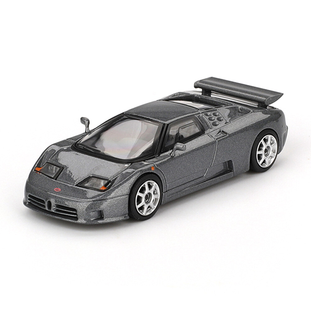 Mini GT 1/64 Bugatti EB110 Super Sport Grigio Scuro - Blister Paket MGT01002-BL - Thumbnail