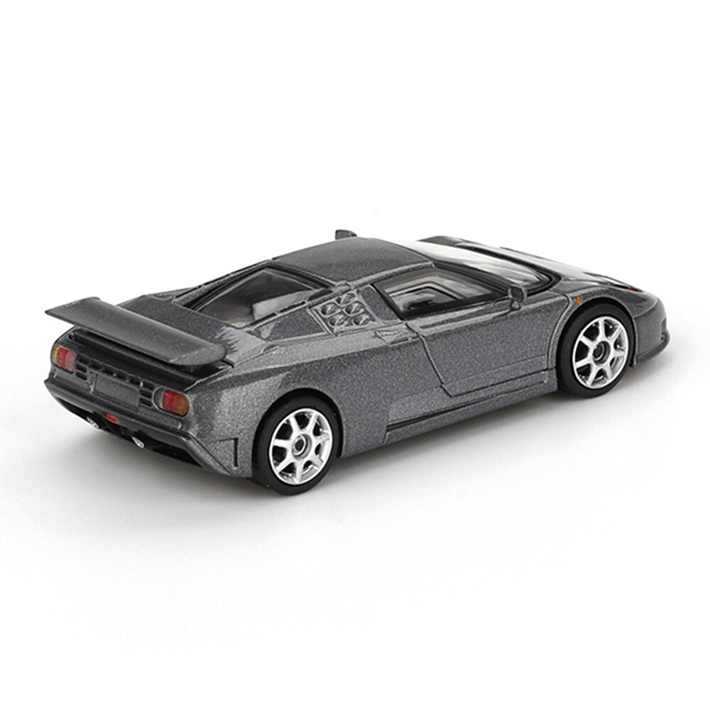 Mini GT 1/64 Bugatti EB110 Super Sport Grigio Scuro - Blister Paket MGT01002-BL - Thumbnail