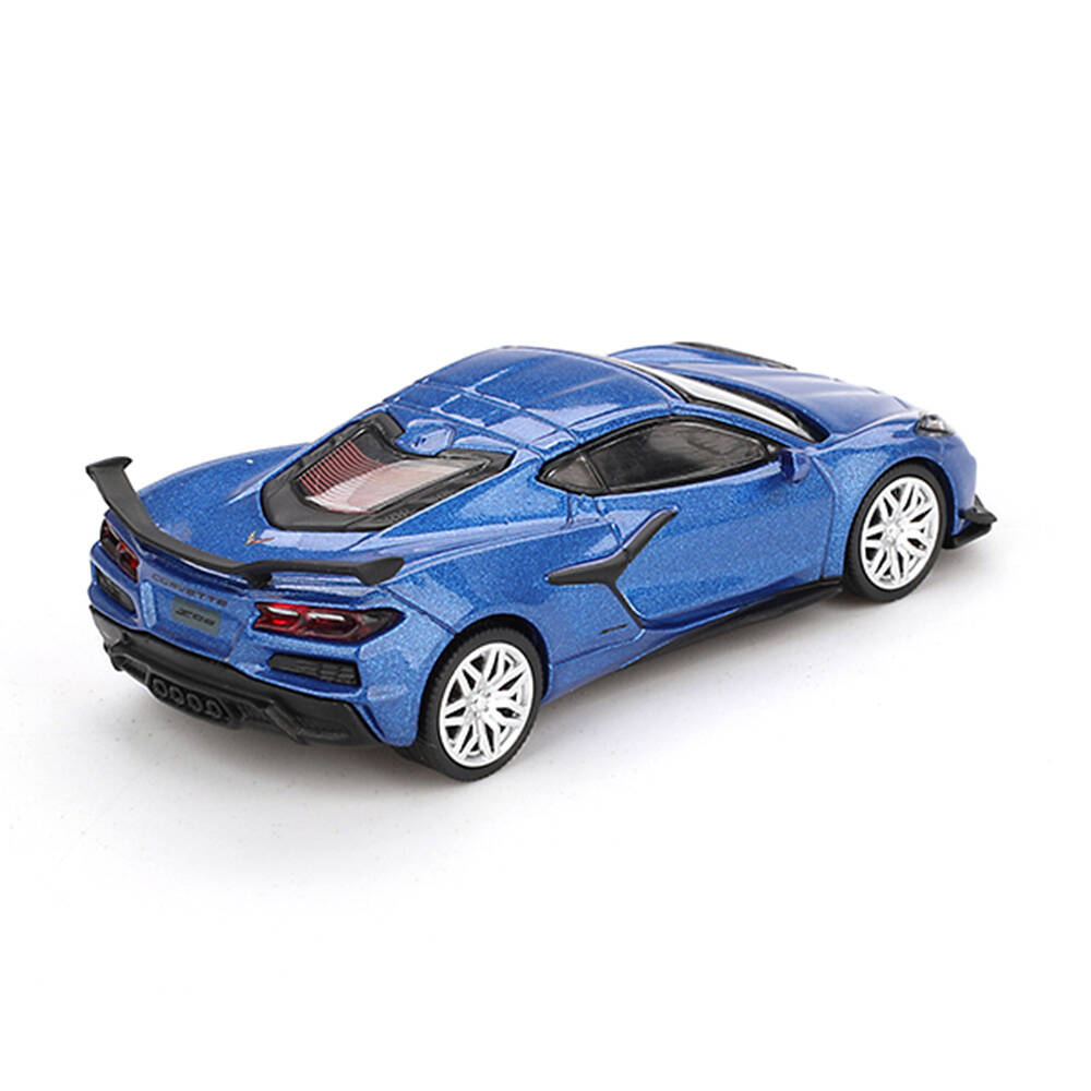 Mini GT 1/64 Chevrolet Corvette Z06 2023 Elkhart Lake Blue Metallic - Blister Paket MGT00892-BL