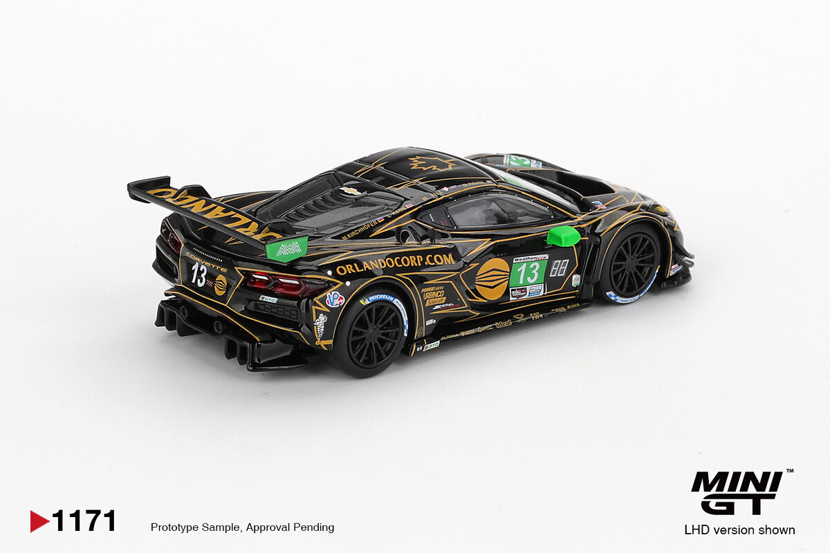 Mini GT 1/64 Chevrolet Corvette Z06 GT3.R #13 AWA 2025 IMSA Daytona 24 Hrs MGT01171 - Thumbnail