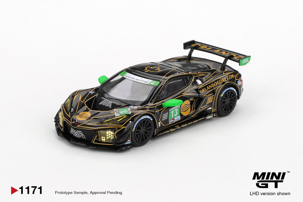 Mini GT 1/64 Chevrolet Corvette Z06 GT3.R #13 AWA 2025 IMSA Daytona 24 Hrs MGT01171 - Thumbnail