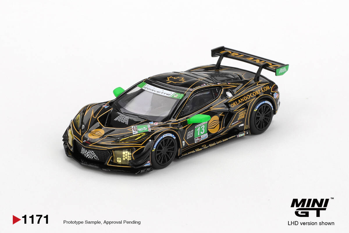 Mini GT 1/64 Chevrolet Corvette Z06 GT3.R #13 AWA 2025 IMSA Daytona 24 Hrs MGT01171