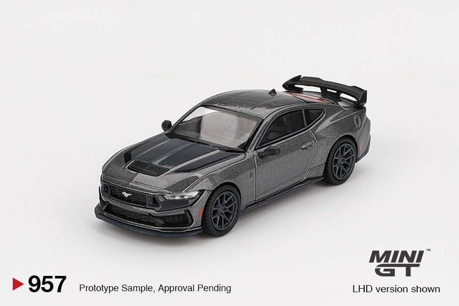 Mini GT 1/64 Ford Mustang Dark Horse 2024 Carbonized Gray MGT00957 - Thumbnail