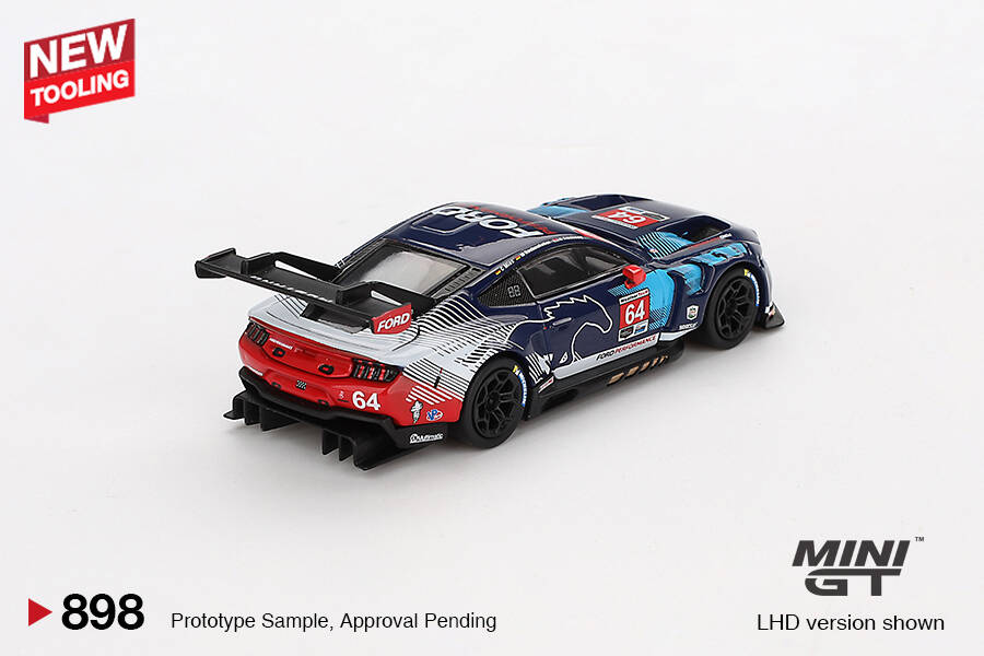 Mini GT 1/64 Ford Mustang GT Ford Multimatic Motorsports 2024 IMSA Daytona 24 Hrs MGT00898