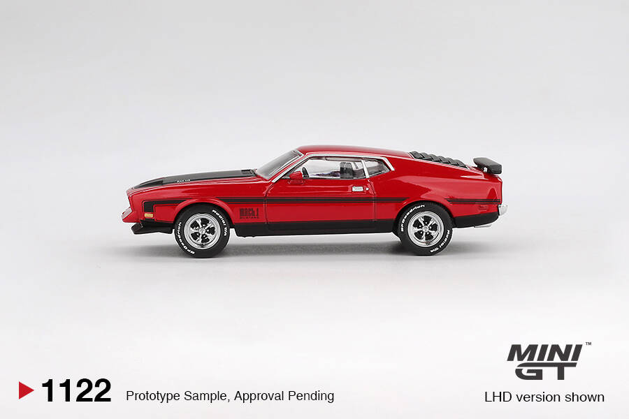 Mini GT 1/64 Ford Mustang Mach1 1971 Race Red MGT01122