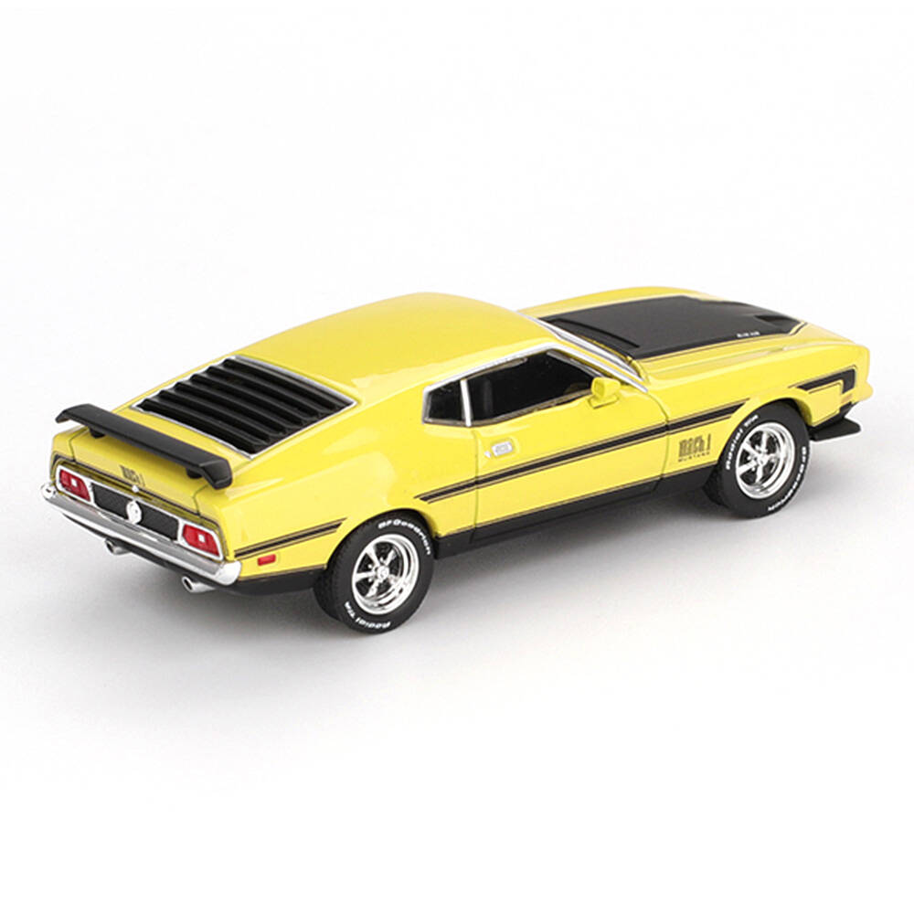 Mini GT 1/64 Ford Mustang Mach1 Grabber Yellow - Blister Paket MGT01139-BL