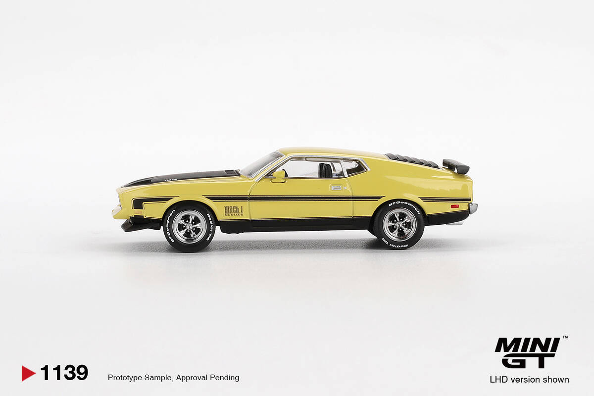 Mini GT 1/64 Ford Mustang Mach1 Grabber Yellow MGT01139