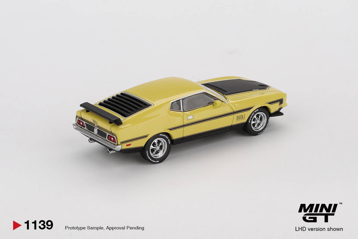 Mini GT 1/64 Ford Mustang Mach1 Grabber Yellow MGT01139