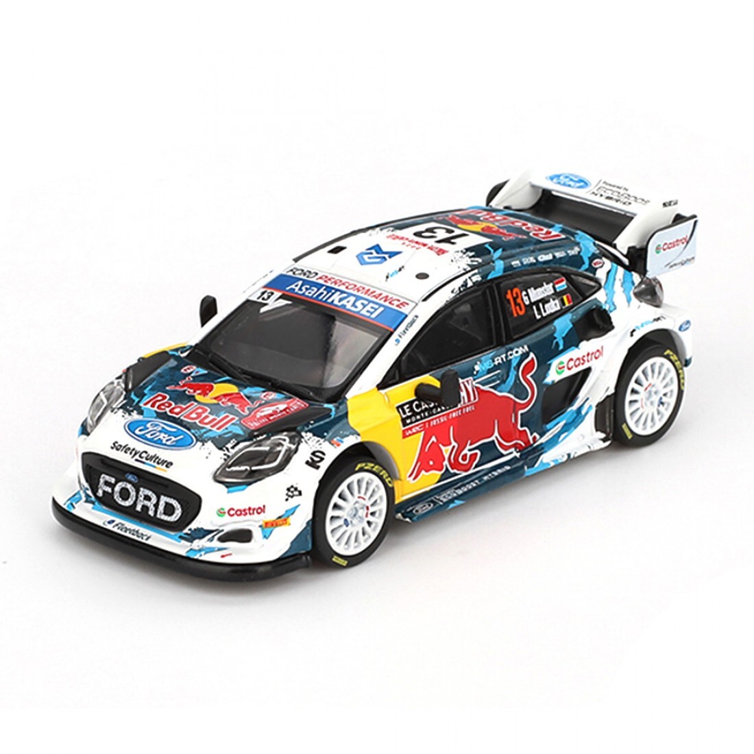 Mini GT 1/64 Ford Puma Rally1 M-Sport Ford WRT 2024 Rally Monte Carlo - Blister Paket MGT00974-BL - Thumbnail