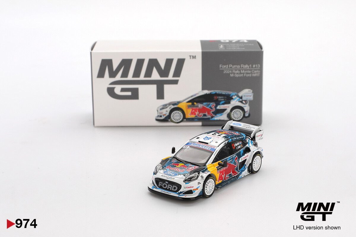 Mini GT 1/64 Ford Puma Rally1 M-Sport Ford WRT 2024 Rally Monte Carlo/ China MGT00974 - Thumbnail