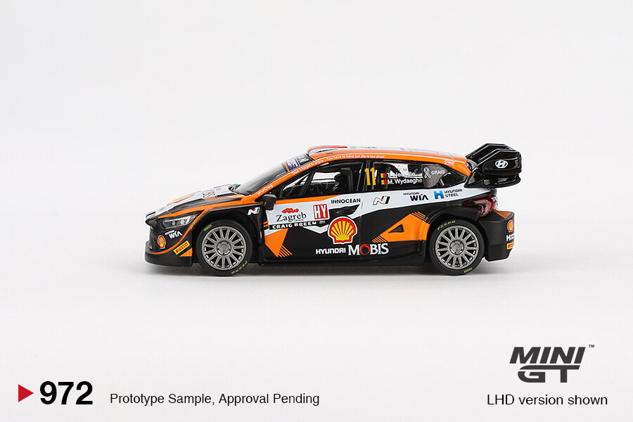 Mini GT 1/64 Hyundai i20 N Rally1 #11 2023 Rally Croatia Power Stage Winner MGT00972 - Thumbnail