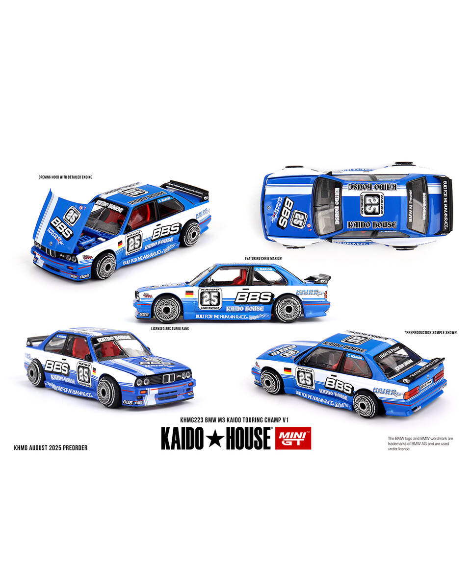 Mini GT 1/64 Kaido House BMW M3 Kaido Touring Champ V1 KHMG223 Mini GT