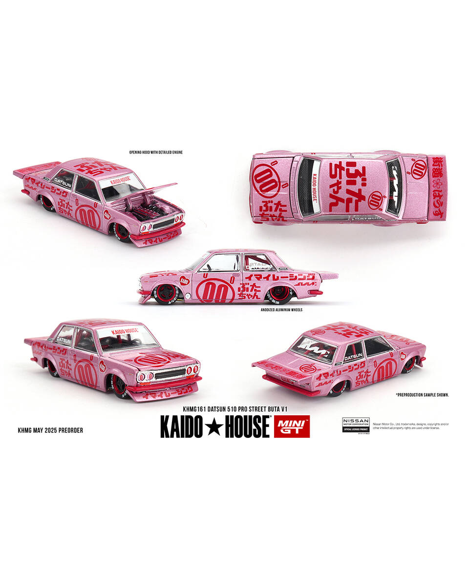 Mini GT 1/64 KaidoHouse Datsun 510 Pro Street Buta V1 KHMG161
