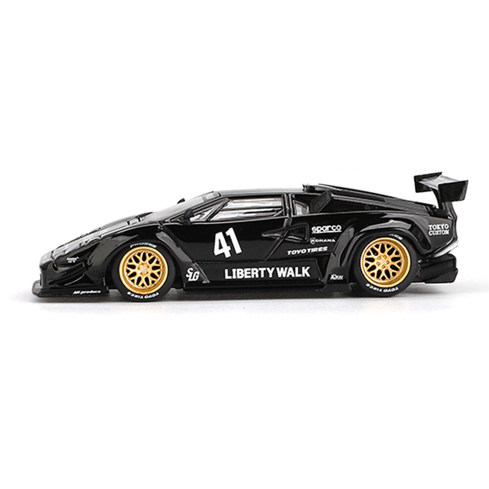 Mini GT 1/64 Lamborghini Countach LB-WORKS Black - Blister Paket MGT01081-BL - Thumbnail