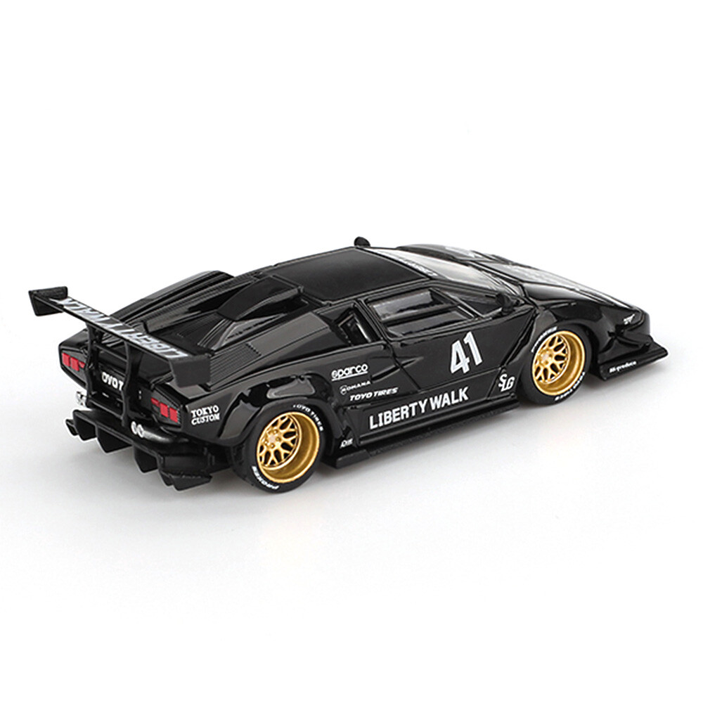 Mini GT 1/64 Lamborghini Countach LB-WORKS Black - Blister Paket MGT01081-BL - Thumbnail