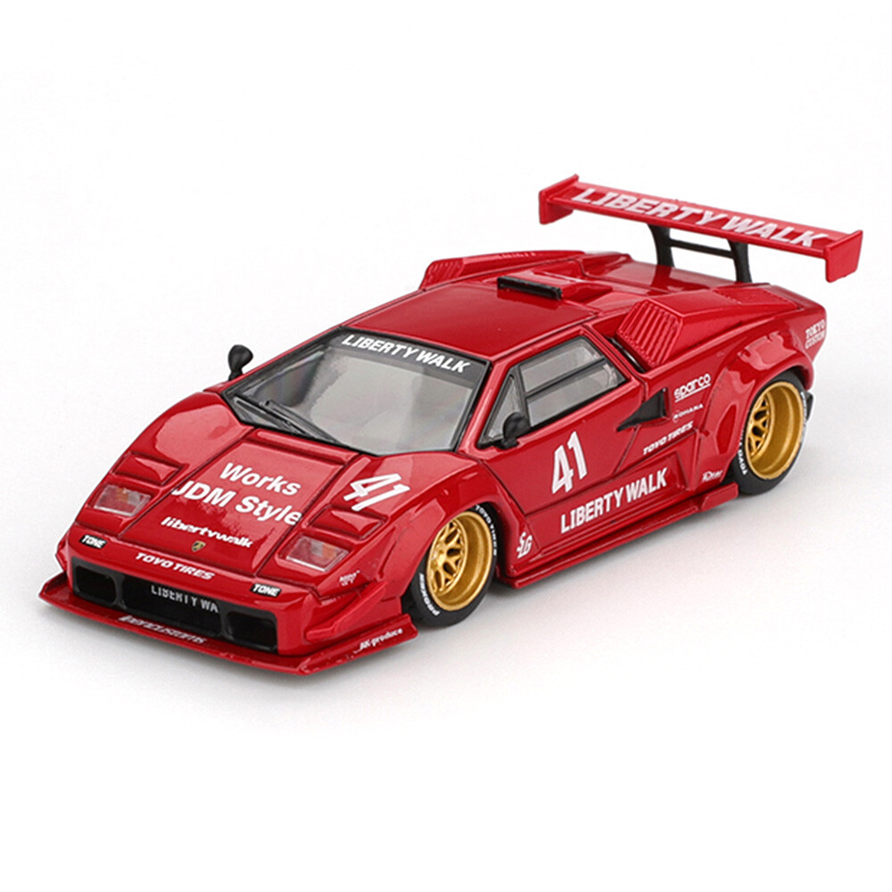 Mini GT 1/64 Lamborghini Countach LB-WORKS Red - Blister Paket MGT01100-BL - Thumbnail