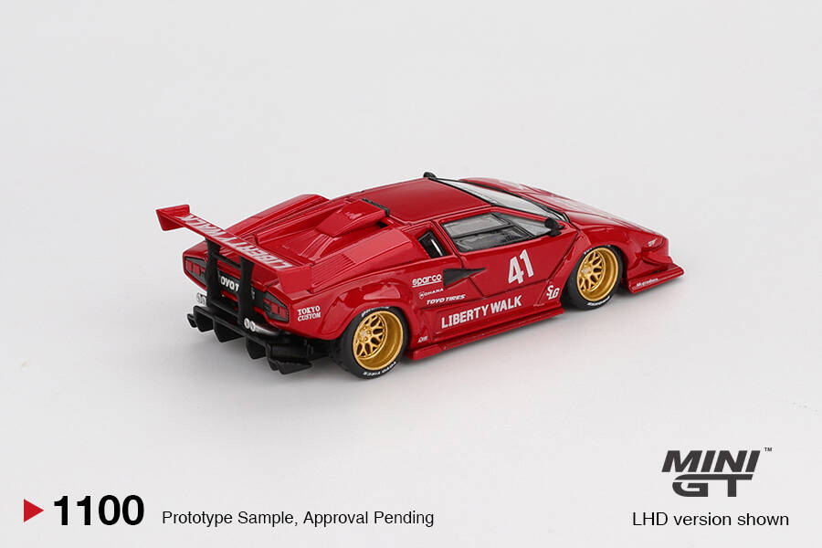 Mini GT 1/64 Lamborghini Countach LB-WORKS Red MGT01100
