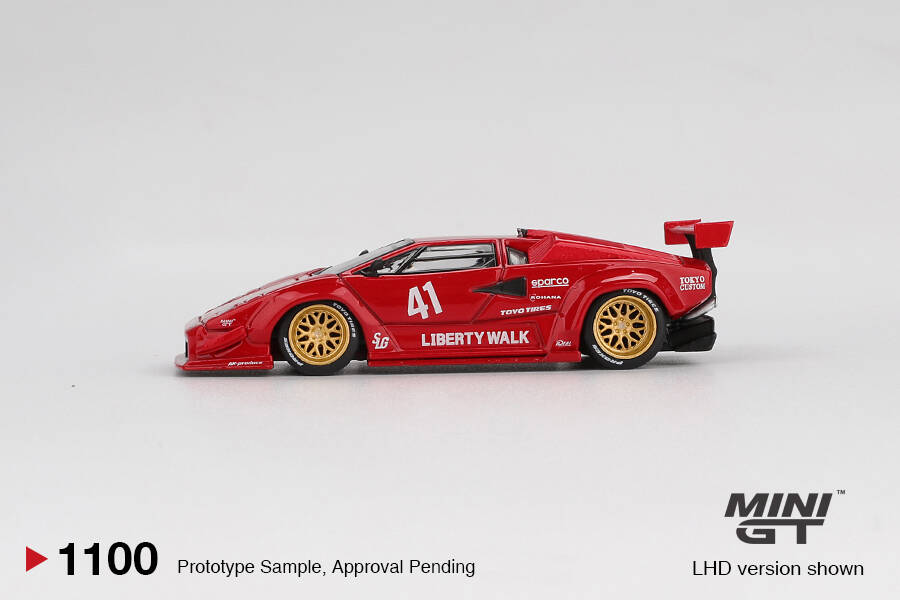 Mini GT 1/64 Lamborghini Countach LB-WORKS Red MGT01100